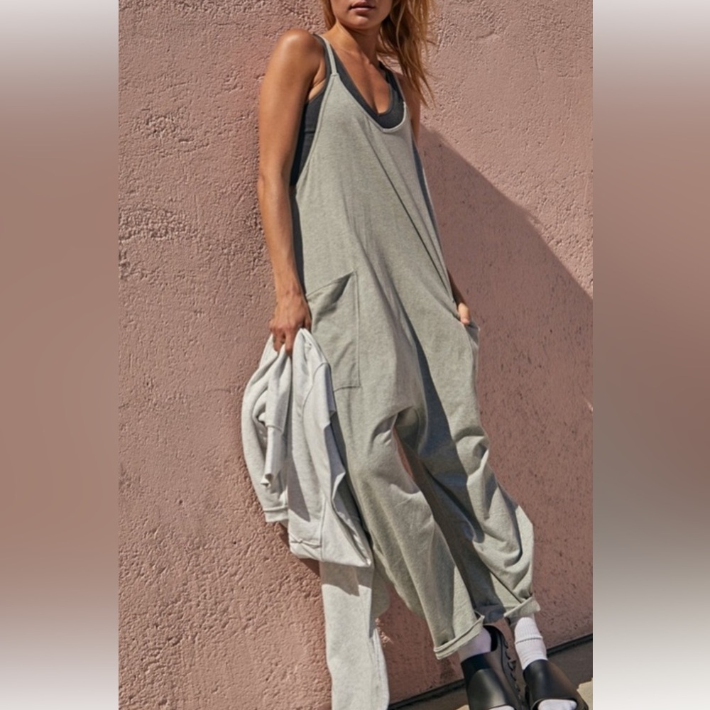 FREE PEOPLE ONESIE HOT SHOT in Heather Gray NWOT sz S, M, L - Picture 4 of 10